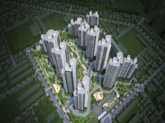 동래 푸르지오 에듀포레 조감 뷰